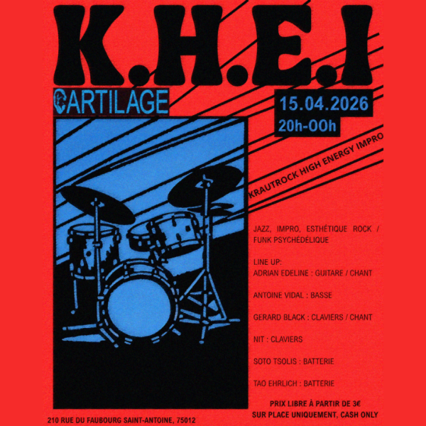 15.04.2026 : K.H.E.I : KRAUTROCK HIGH ENERGY IMPRO